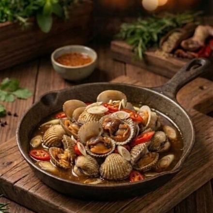 Sò huyết cháy tỏi