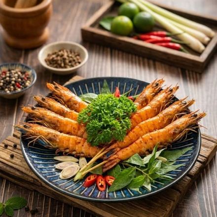 Tôm nướng sa tế